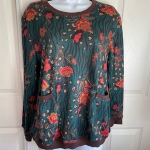 Floral knitted top